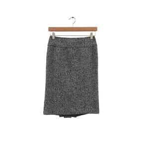 Michael Kors wool boucle skirt with pleated back